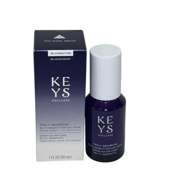 KEYS Soulcare Truly Becoming Peptide Serum Rejuvenating Marine Bamboo 1‎ fl oz - Picture 1 of 7